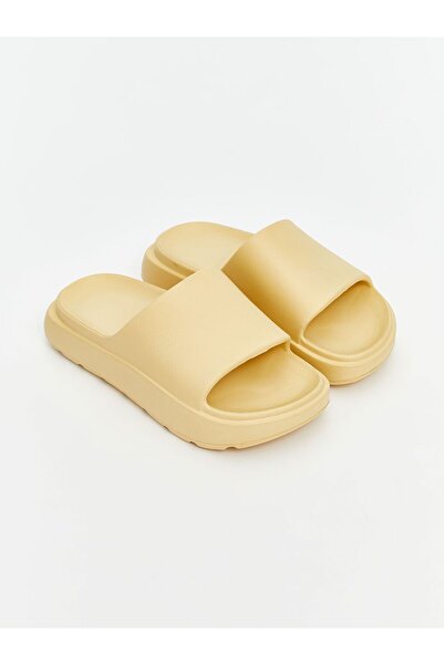 LC Waikiki Lcw Steps Yellow Single Strap Women's Slippers