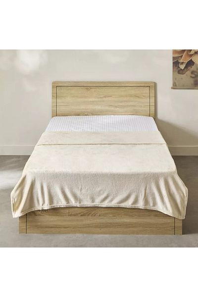 Home Box Nova Solid Flannel Twin Blanket - 140x200 cm