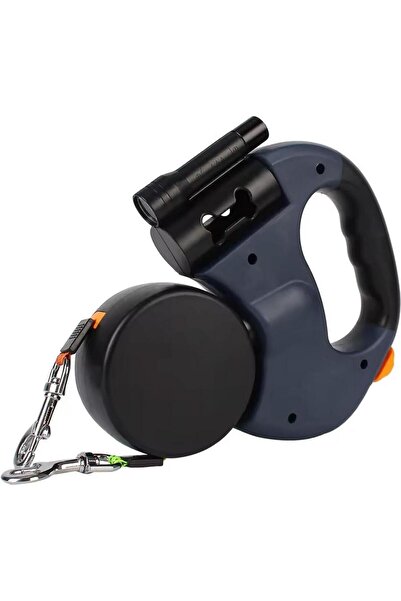 SüslüPati Multifunctional Double Dog Walking Leash Navy Blue