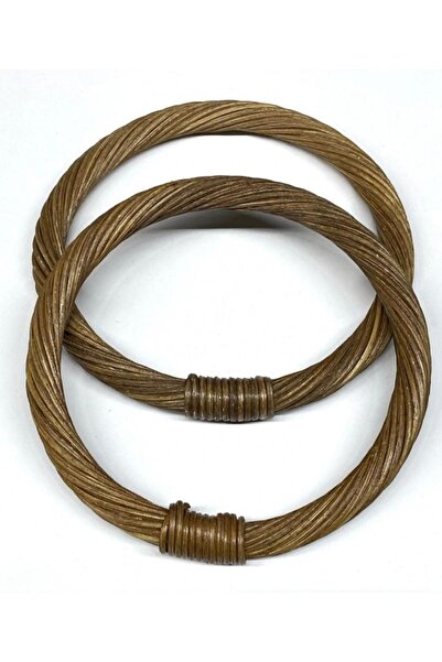 karantuhafiye Bamboo Bag Handle Dark Wood 17 Cm