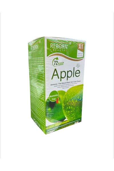 Reborn Beauty Reborn Beauty Apple Dye Hair Coloring Black 500 + 500 ml