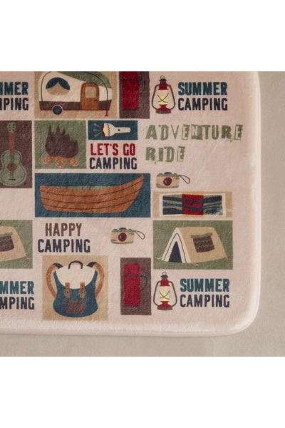Home Box Adventurer Gwen Camp Memory Foam Bath Mat with PVC - 40x60 cm