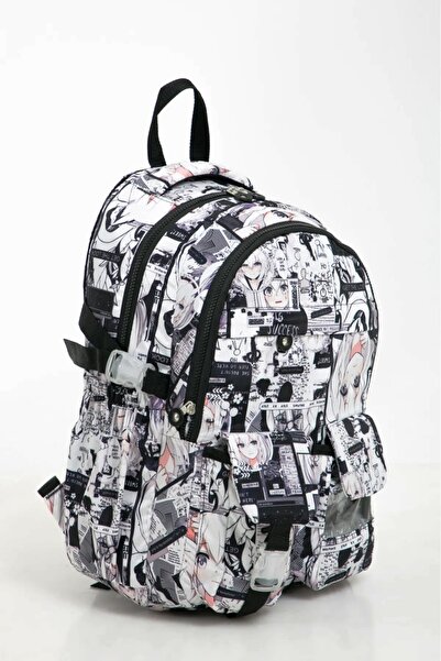 Ewason Anime Çok Bölmeli Su Geçirmez Kore Tarzı Çanta Ortaokul ve Lise Çantası Kavaii Model Çanta