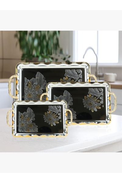 rexa مجموعة شريط فولاذي مزخرف - 3 قطع