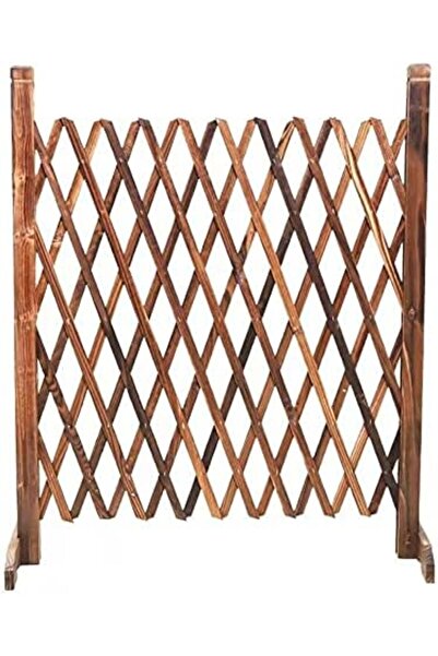 genric FFD Wooden Freestanding Portable Expandable Garden Fence - Wicker Trellis Pet Gate 120cm Pack of 2