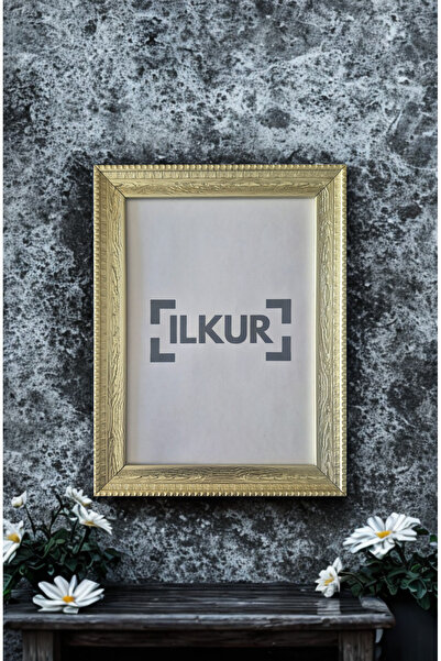 ilkur A4 Size (21X30 cm) Plain Glass Wooden Patterned Frame