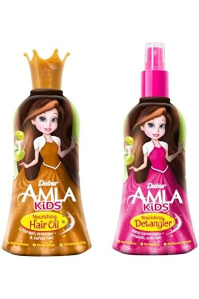 Dabur زيت أملا لفك تشابك الشعر للأطفال (2 × 200 مل) | مستخلصات طبيعية | عناية...