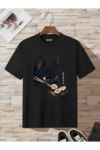 qubo sportswear & company qubo Unisex Oversize εμπριμέ βαμβακερό λαιμόκοψη κο...