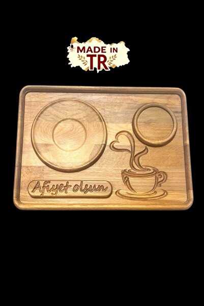 Ayd ahşap El Yapımı Kişiselleştirilmiş Ahşap Tepsi | Cafe ve Ev Kullanımı İçi...