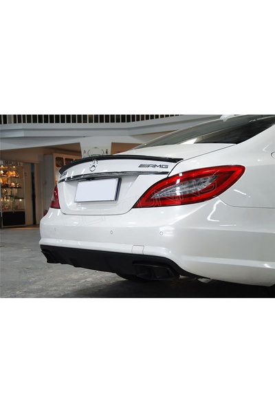 HasAkman Mercedes CLS W218 Bagaj Üstü İthal Spoiler Parlak Siyah Plastik Spoy...