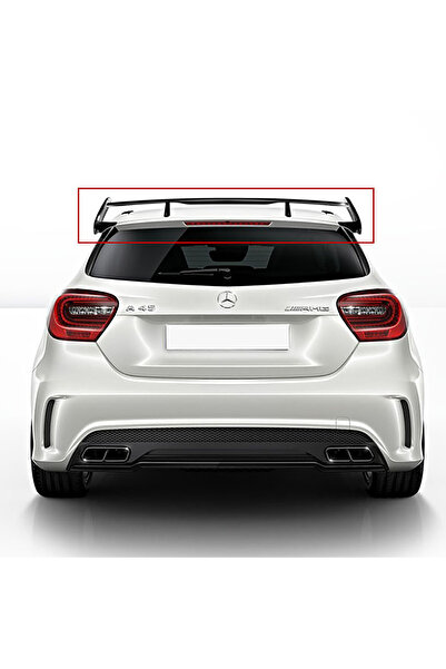 HasAkman Mercedes A W176 İthal Spoiler Parlak Siyah Plastik Spoyler 2012-2018