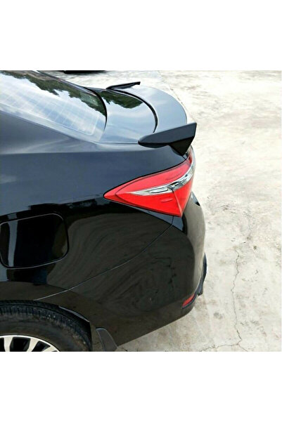 HasAkman Toyota Corolla TRD Bagaj Üstü İthal Spoiler Parlak Siyah Plastik Spo...