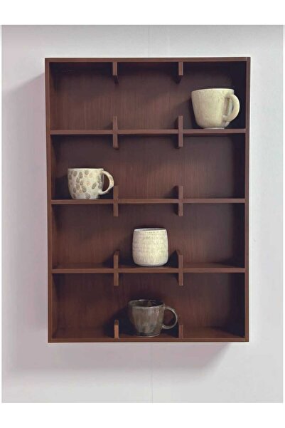 ARVIKA CAFFESHOP MUTFAK DOLABI FİNCAN VE KAHVE DOLABI RAFI 56cmx40cmx10cm ölç...