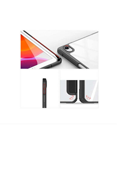 SIGLOO Husa premium iPad Mini 7/6 8.3" piele sintetica, suport Smart Pen, spate PC, Black