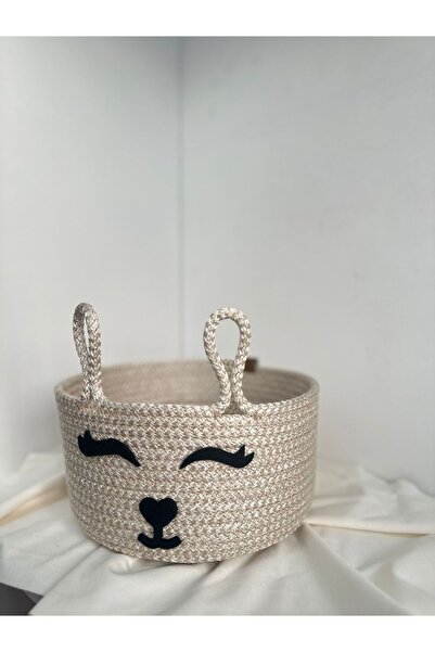 Hediyeninellitonu Toybasket Handmade Toy Basket Stylish Decorative Basket