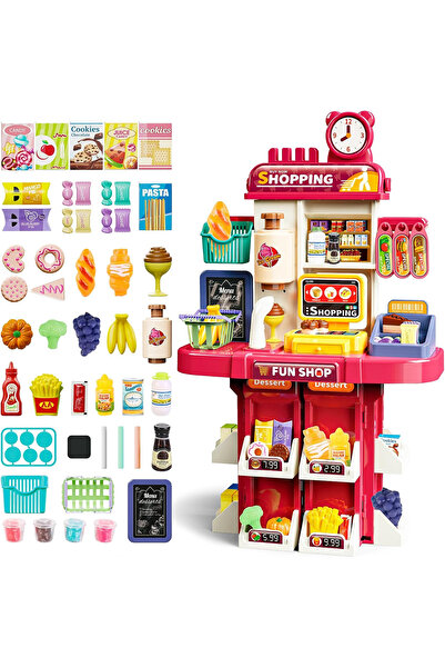 OEM Children's supermarket with cash register and 48 accessories