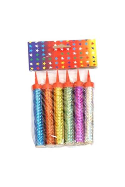Balloon Pack of 6 Sparkling Cake Toppers with Cake Holder for All Occasions