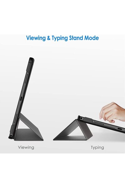 SIGLOO Husa Slim Smart Cover Trifold pentru Samsung Galaxy Tab A8 10.5 inci premium grey