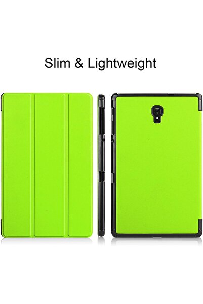 SIGLOO Husa Slim Smart Cover Trifold pentru Samsung Galaxy Tab S10 S9 S8 Ultra 14.6 inci Green Grass