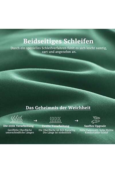 OEM Bed linen 135x200 2 pieces green