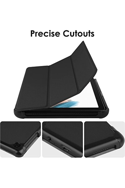 SIGLOO Husa Slim Smart Cover Trifold pentru Lenovo Tab M10 Plus 10.6 inci premium simple black