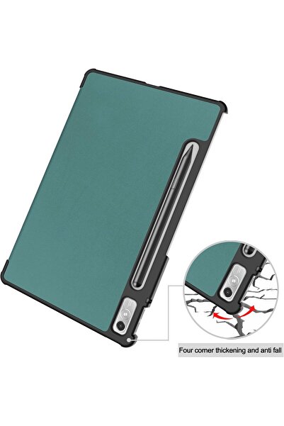 SIGLOO Husa premium Slim Smart Cover Trifold pentru Lenovo Tab P11 Pro 2nd Gen 11.2 inci Pine Green