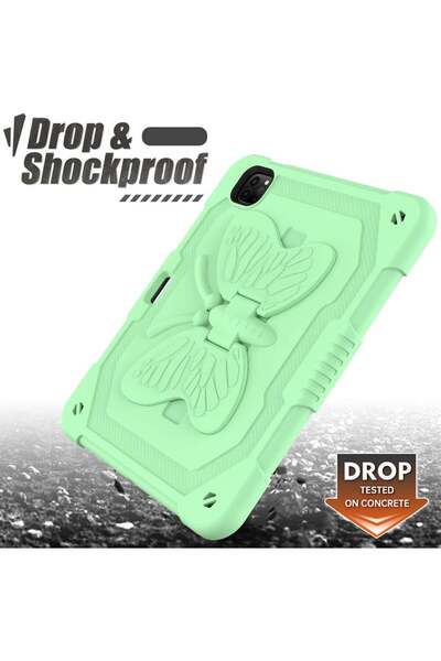 SIGLOO Premium case for Apple iPad Mini 7 and 6 8.3 inches Full protection Shoulder strap Anti-shock green