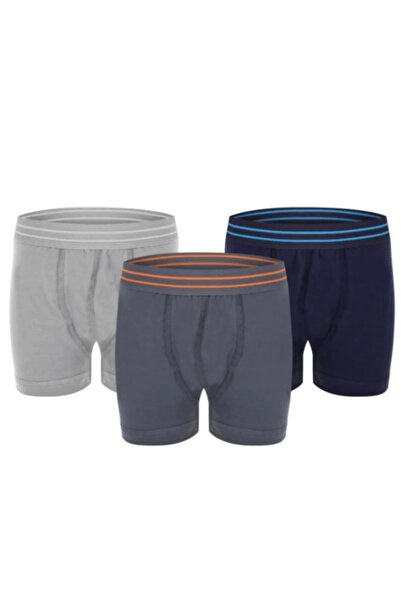 Erdem Grimelanj-Black-White 3-Piece Boy's Elastane Boxer