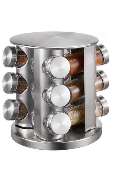 Generic 12-Glass Bottle Deluxe Spice Rack Spice Carousel Spice Organizer Seasoning Organizer Seasoning Rack