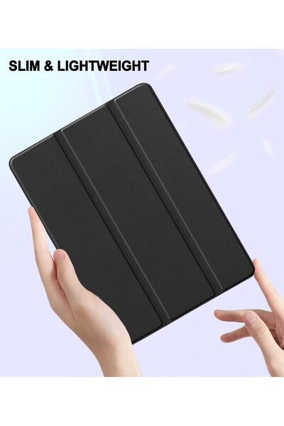 SIGLOO Husa Slim Smart Cover Trifold pentru iPad 2021 2020 2019 iPad Air3 iPad Pro 10.5 inci black