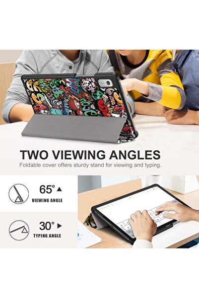 SIGLOO Husa Slim Sigloo, Smart Cover, Trifold, pentru tableta Lenovo Tab M9, TB-310FU, 9 inch, Graffity