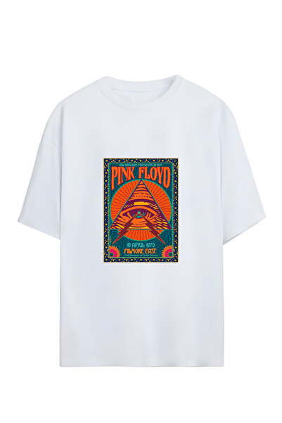 GraffTee PINK FLOYD UNISEX OVERSIZE PAMUKLU T-SHIRT