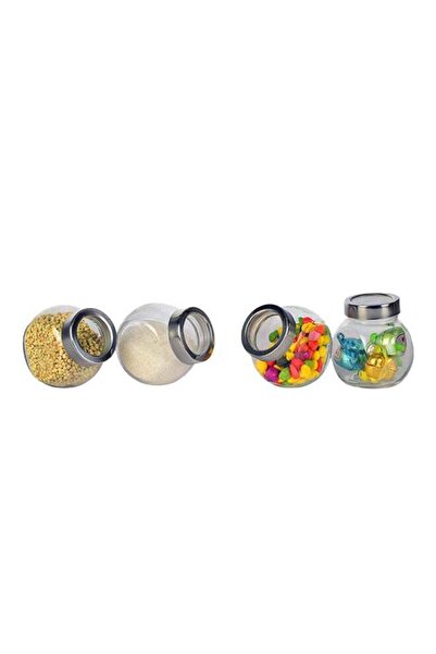 Generic 4-Piece Candy Jar Set Clear 200ml
