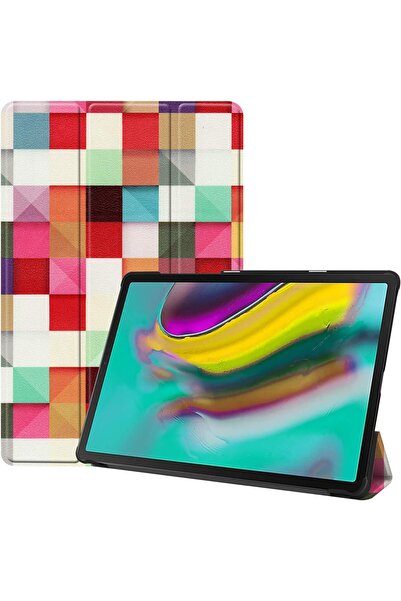 SIGLOO Husa slim Smart Cover Trifold pentru Samsung Galaxy Tab S8 S7 11 inci mosaic