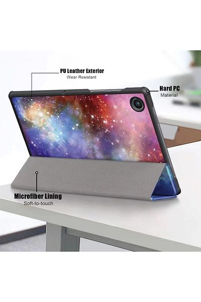 SIGLOO Husa premium Samsung Galaxy Tab A7 Lite 8.7 inci Slim Smart Cover Trifold graffity