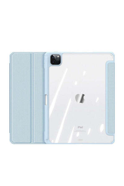 SIGLOO Husa DuxDucis pentru iPad Air 2020/2022 10.9 TPU Piele Suport Pen albastru deschis