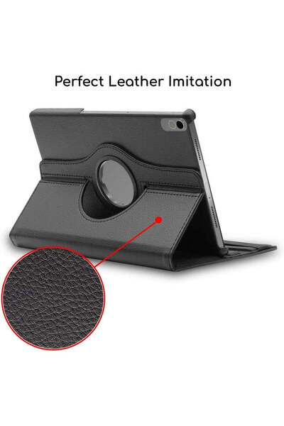 SIGLOO Husa rotativa 360 pentru Lenovo K10 M10 Plus 10.3 inci SmartCover Piele Ecologica blue laguna