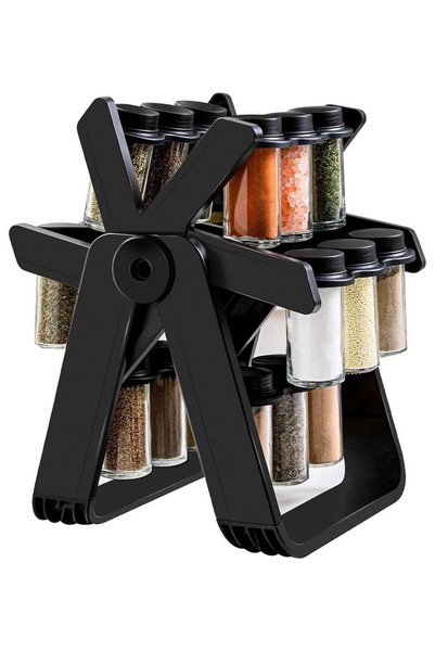 Generic 360° Rotating Spice Rack Revolving Ferris Wheel Shape Organizer With ...