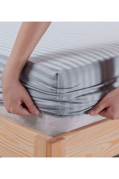 zera collection Single Fitted Sheet Cotton Satin 100X200