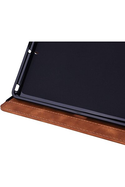 SIGLOO Husa premium iPad 9/8/7 10.2", PU synthetic embossed, Smart Cover, smartpen, portcards, Brown