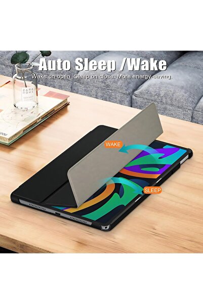 SIGLOO Husa Slim Smart Cover Trifold pentru Lenovo Tab M11 2024 11 inci black