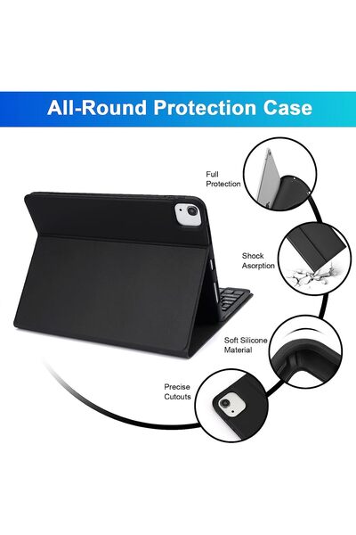 SIGLOO Wireless Bluetooth keyboard and mouse case compatible with Apple iPad 10 (2022) 10.9 inches blue