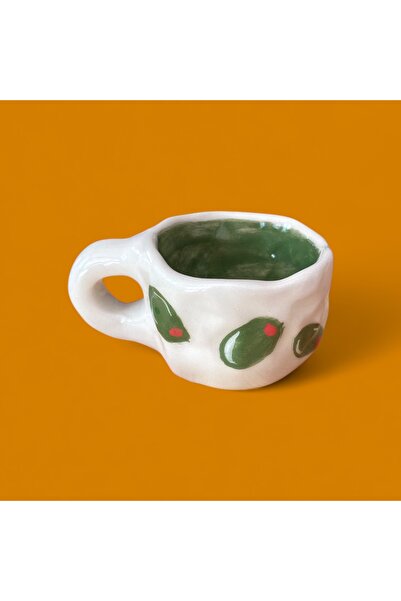 Cybers Atelier Zeytin Desenli Bardak