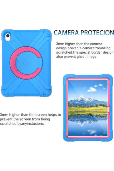 SIGLOO Rugged case with stand, lightweight, shockproof, durable for Apple iPad Air 11/5/4 11", blue