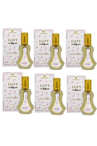 Al Rehab perfumes Soft Eau de Parfum Spray For Women 35ml (Pack of 6)