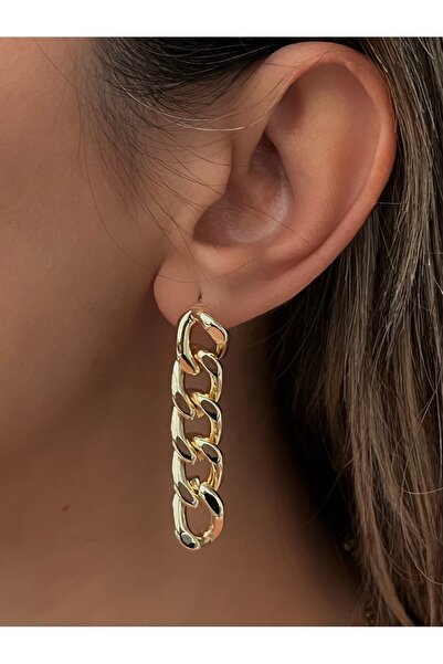 Twinssis Accessories Uzun Sallantılı Zarif Zincir Küpe