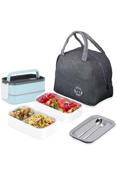 Generic Stainless Steel Lunch Box - Insulated Bento Box Multifunctional Conta...