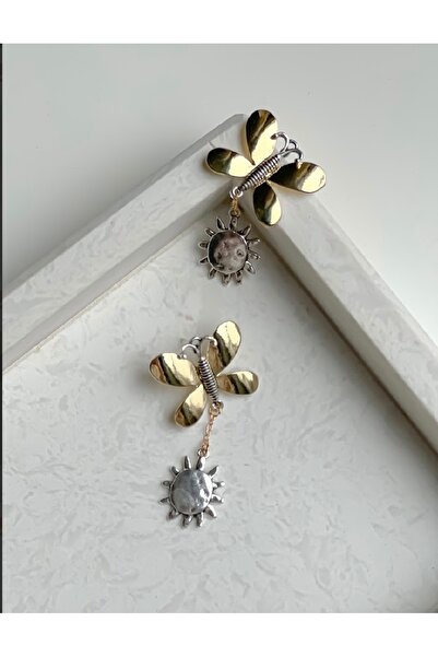 Dionme Zra Butterfly Sun Earrings