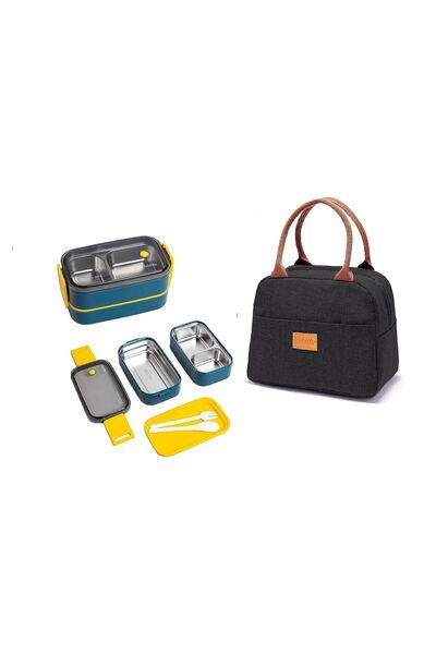 Generic Stainless Steel Lunch Box - Insulated Bento Box Multifunctional-Conta...