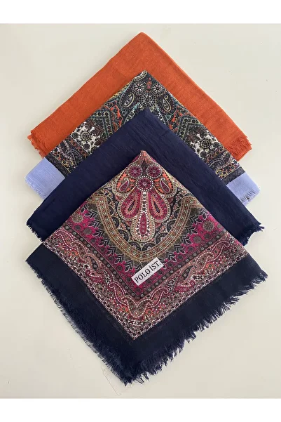 poloist 4 Mixed Patterned Cheesecloth Writing